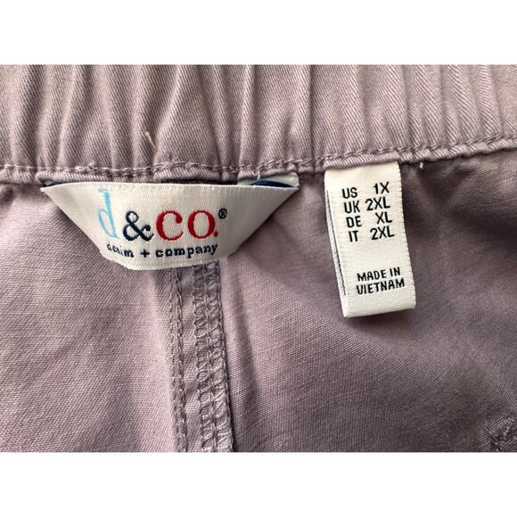 New d& co. Women's Liliac Straight Leg Pull On Pants Size 1X - Picture 3 of 5